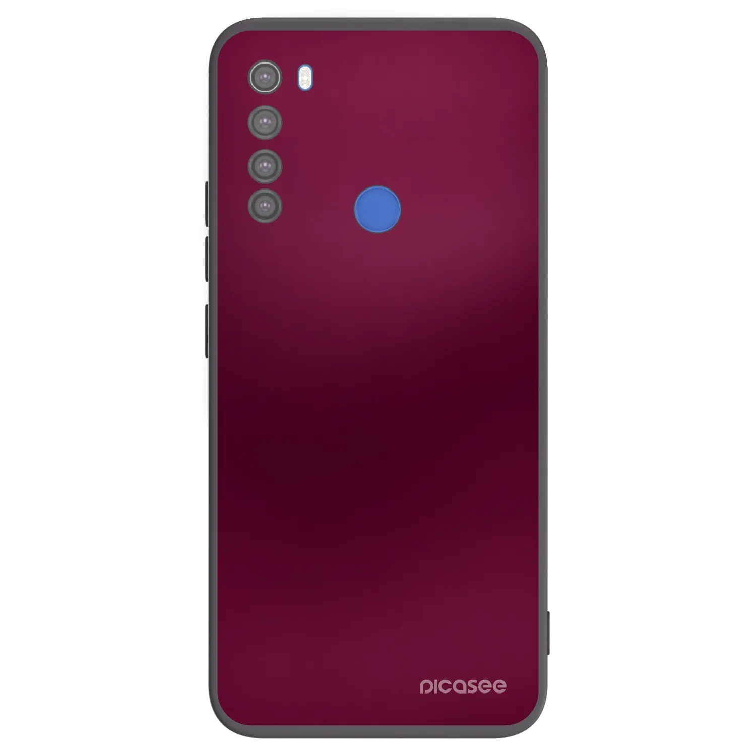 Picasee husă neagră din silicon pentru Xiaomi Redmi Note 8T - Velvet Bordeaux