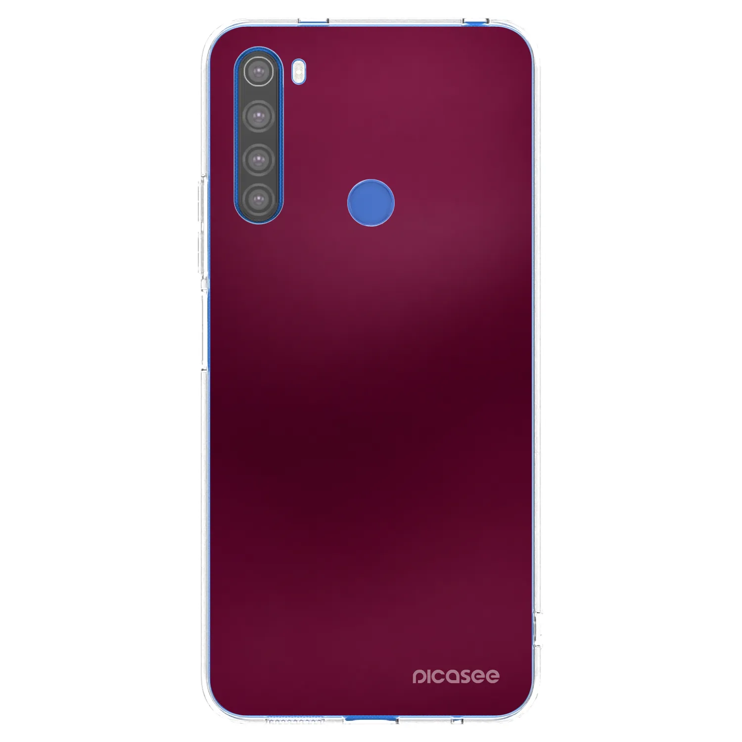 Picasee husă transparentă din silicon pentru Xiaomi Redmi Note 8T - Velvet Bordeaux