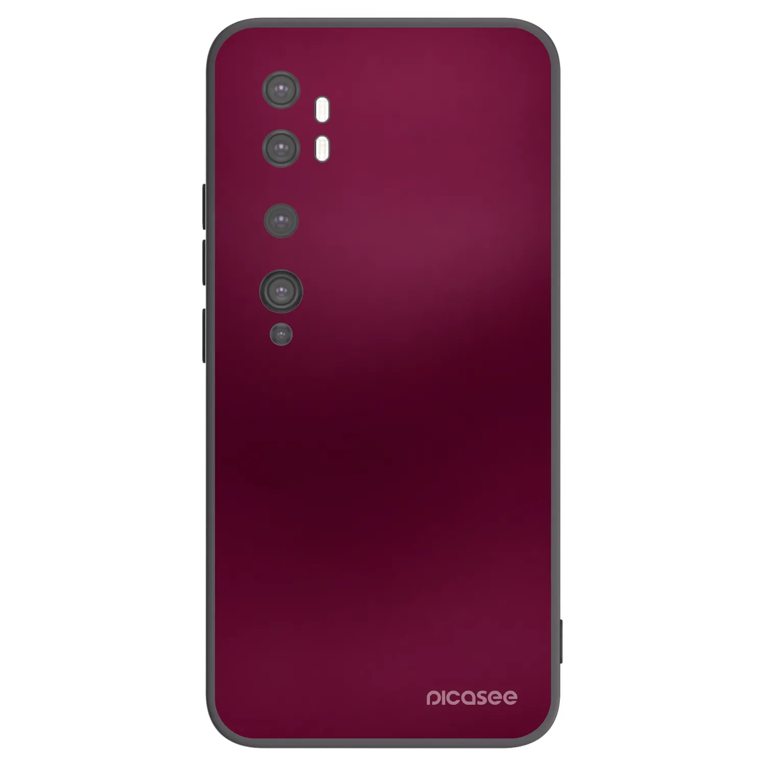 Picasee husă neagră din silicon pentru Xiaomi Mi Note 10 (Pro) - Velvet Bordeaux