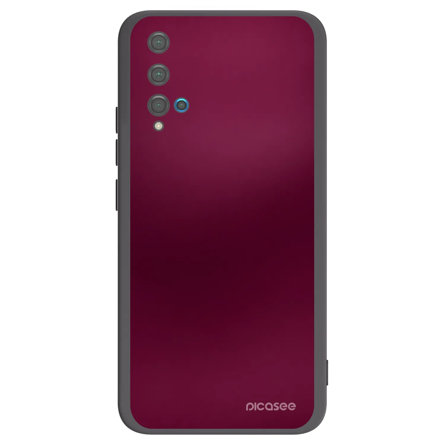 Picasee husă neagră din silicon pentru Huawei Nova 5T - Velvet Bordeaux