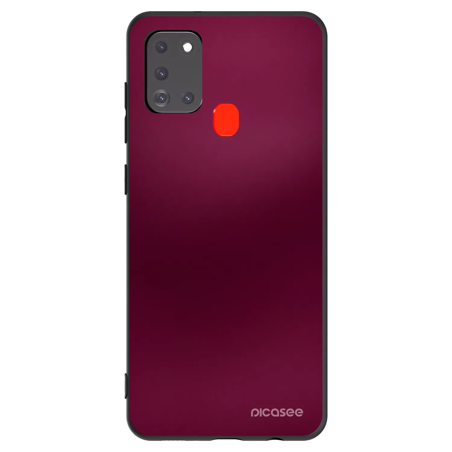 Picasee husă neagră din silicon pentru Samsung Galaxy A21s - Velvet Bordeaux