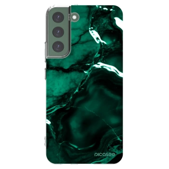 Picasee husă transparentă din silicon pentru Samsung Galaxy S22+ 5G - Dark emerald