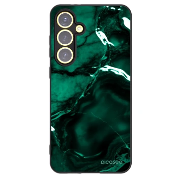 Picasee husă neagră din silicon pentru Samsung Galaxy S24 FE S721B - Dark emerald