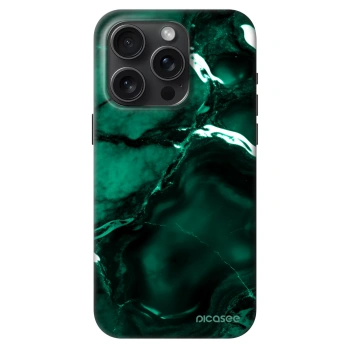 Picasee Fashion Case MagSafe pentru Apple iPhone 15 Pro - Dark emerald