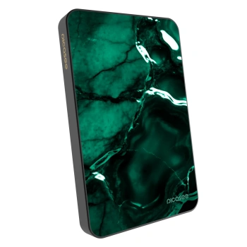 Powerbank cu MagSafe 5 000 mAh cu design propriu Gri - Dark emerald