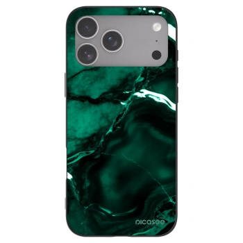 Picasee husă neagră din silicon pentru Apple iPhone 18 Pro Max - Dark emerald