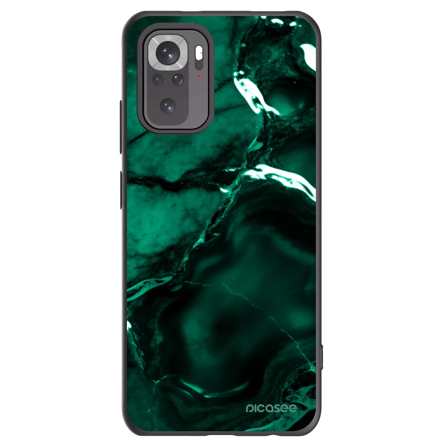 Picasee husă neagră din silicon pentru Xiaomi Redmi Note 10 - Dark emerald