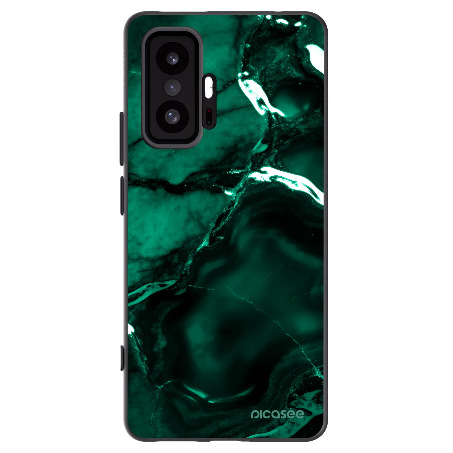 Picasee husă neagră din silicon pentru Xiaomi 11T - Dark emerald