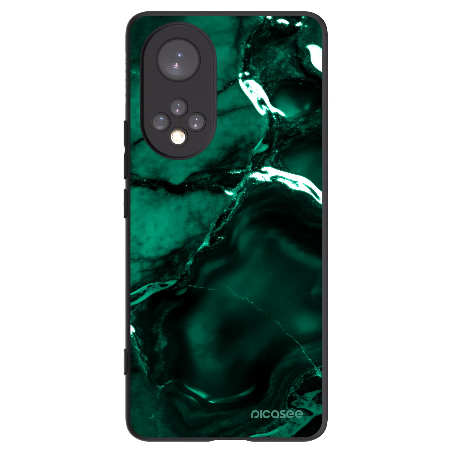 Picasee husă neagră din silicon pentru Honor 50 5G - Dark emerald
