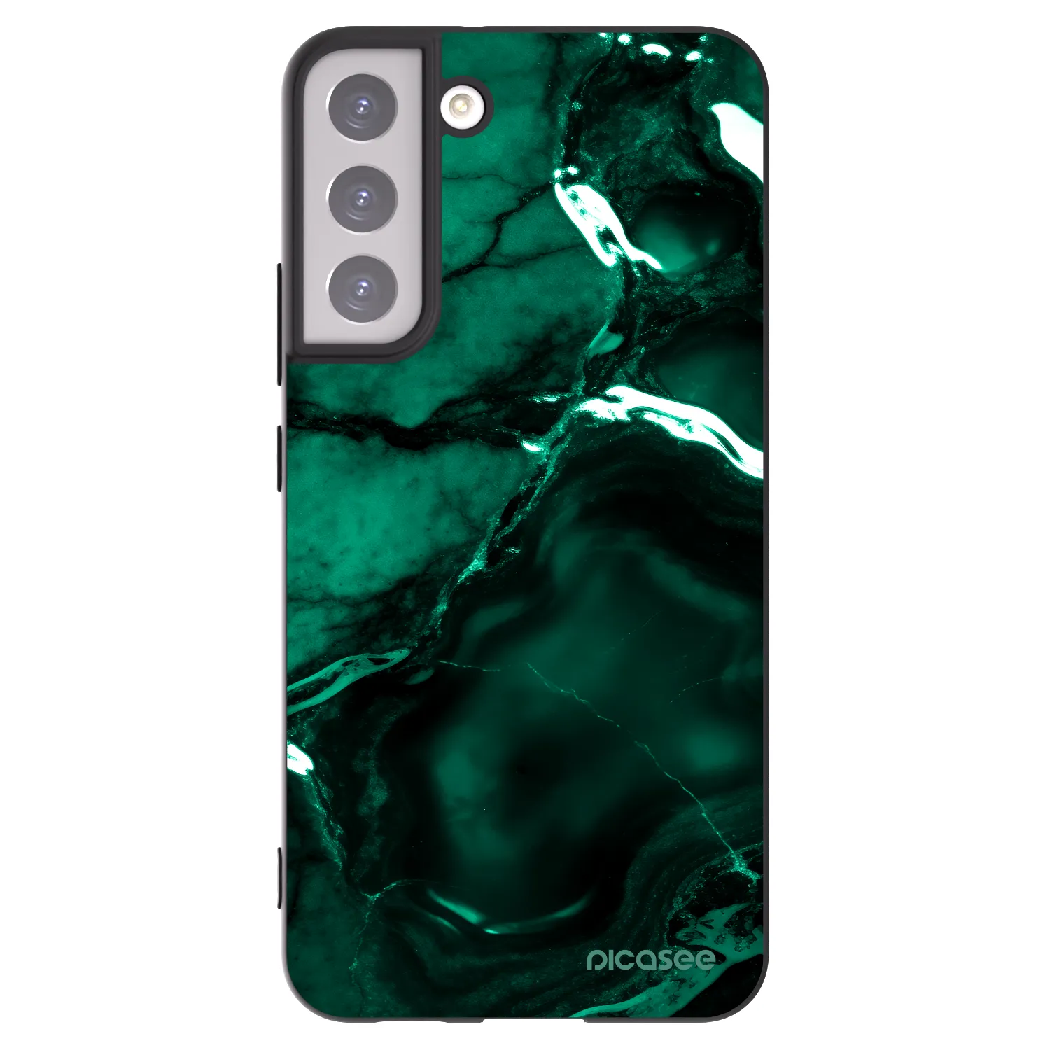 Picasee husă neagră din silicon pentru Samsung Galaxy S22+ 5G - Dark emerald
