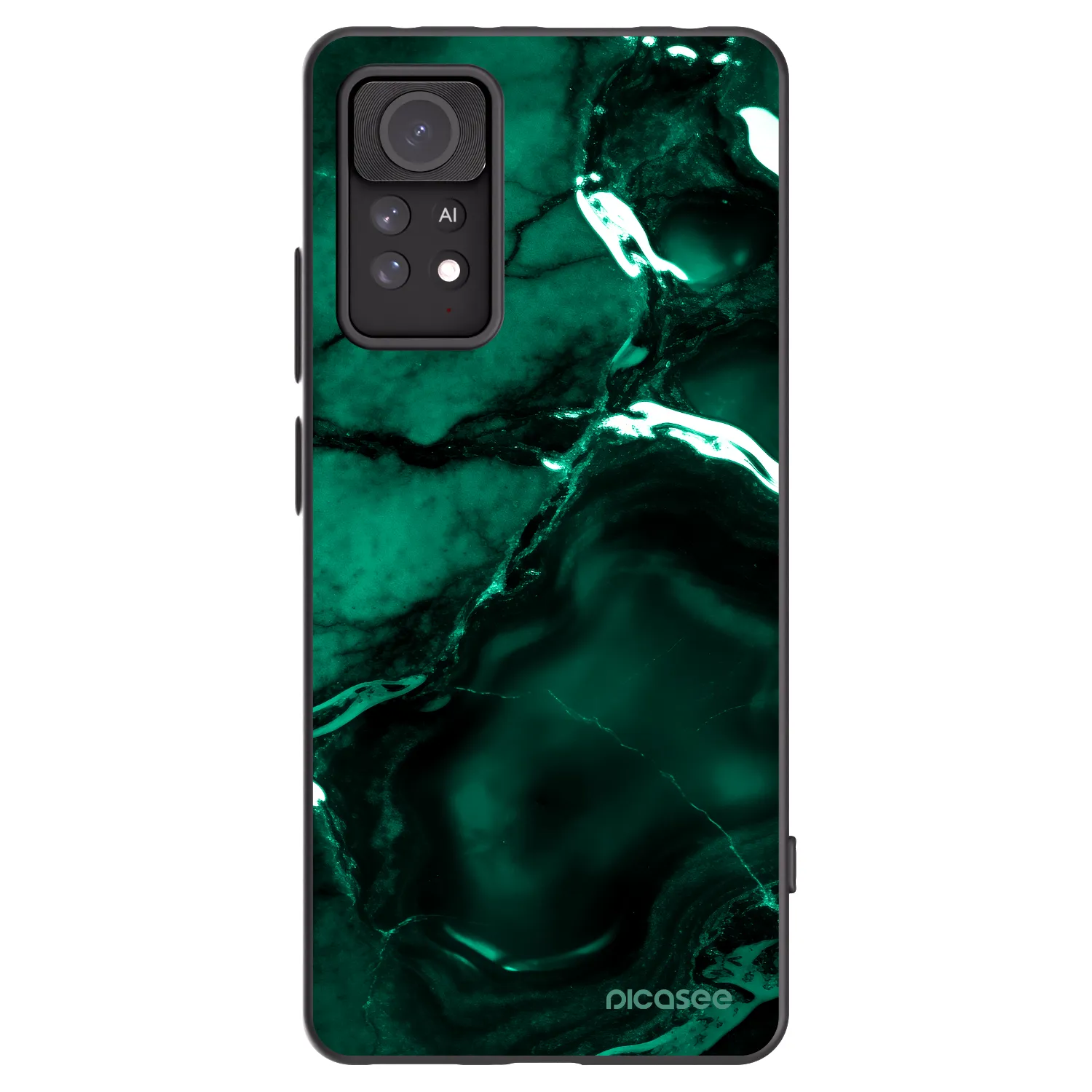 Picasee husă neagră din silicon pentru Xiaomi Redmi Note 11 Pro 5G - Dark emerald