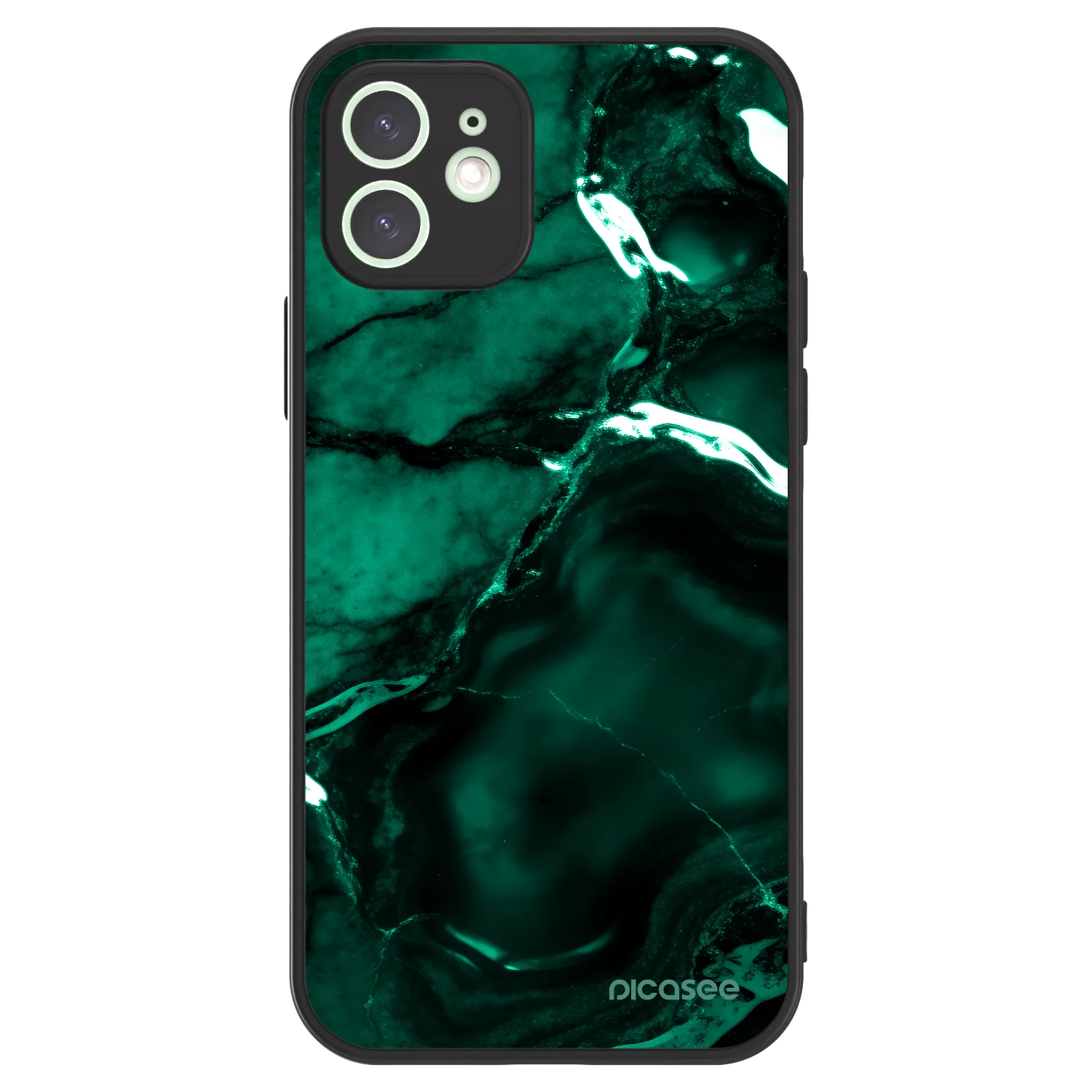 Picasee ULTIMATE CASE MagSafe pentru Apple iPhone 12 - Dark emerald
