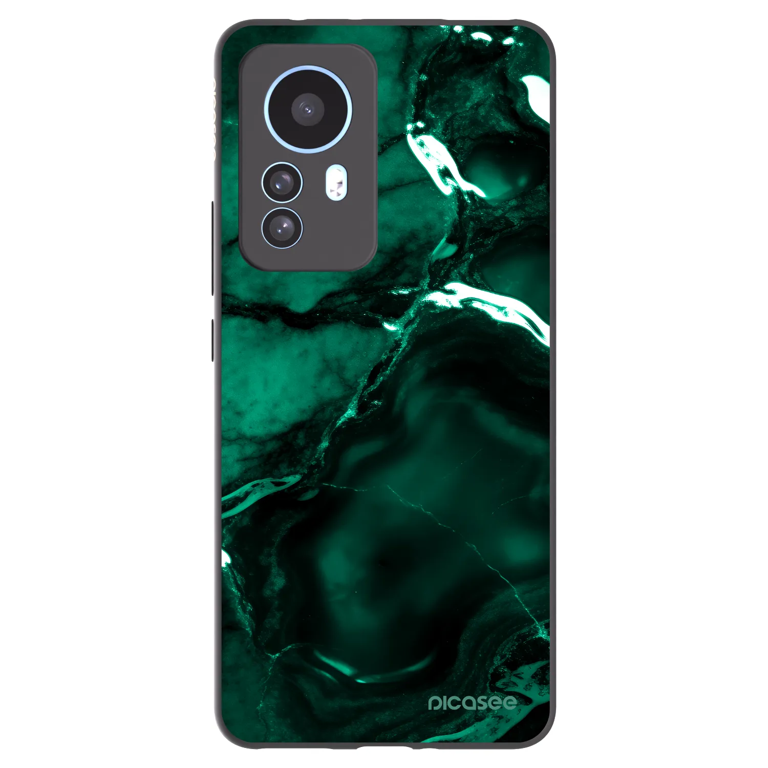 Picasee husă neagră din silicon pentru Xiaomi 12T Pro - Dark emerald