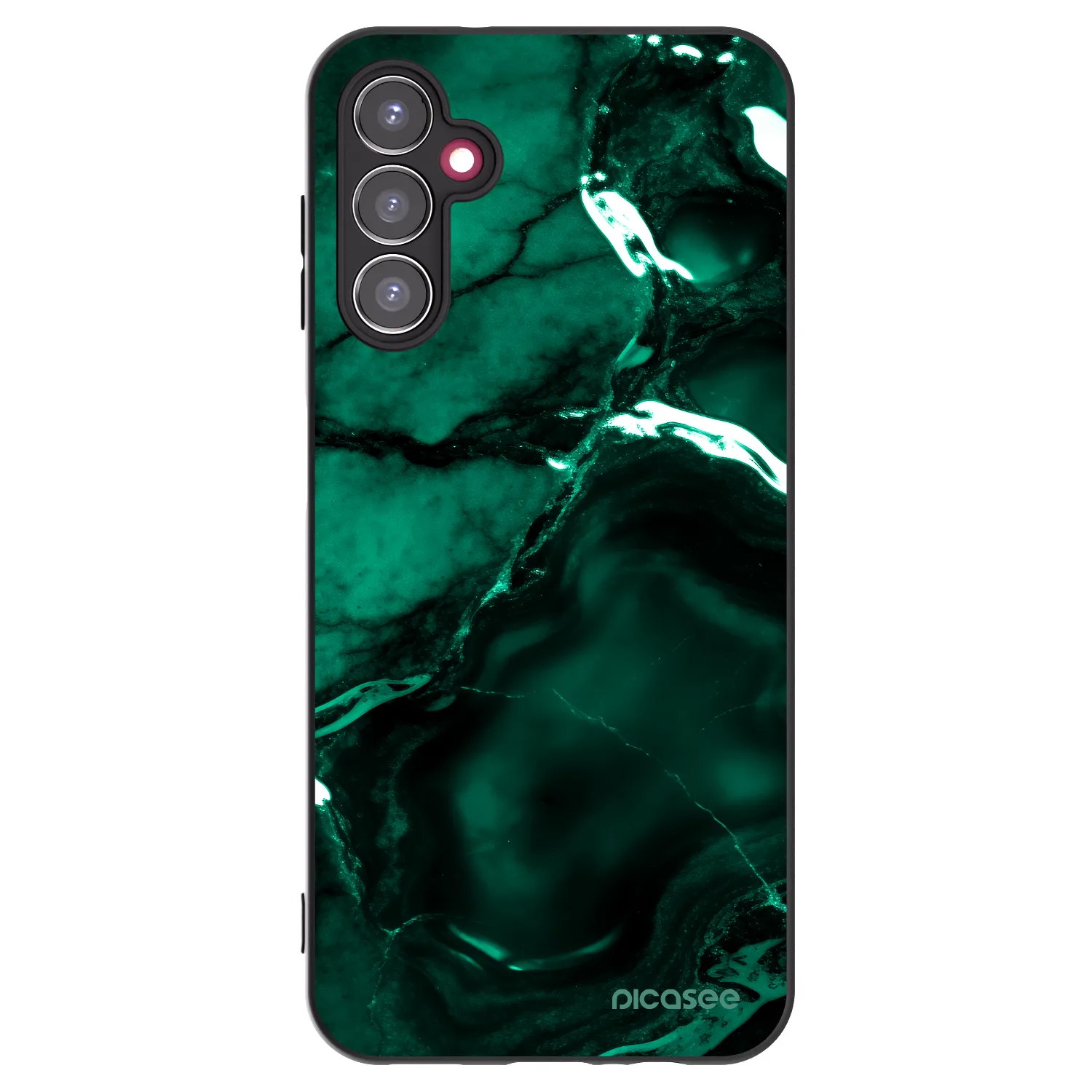 Picasee husă neagră din silicon pentru Samsung Galaxy A14 5G A146P - Dark emerald