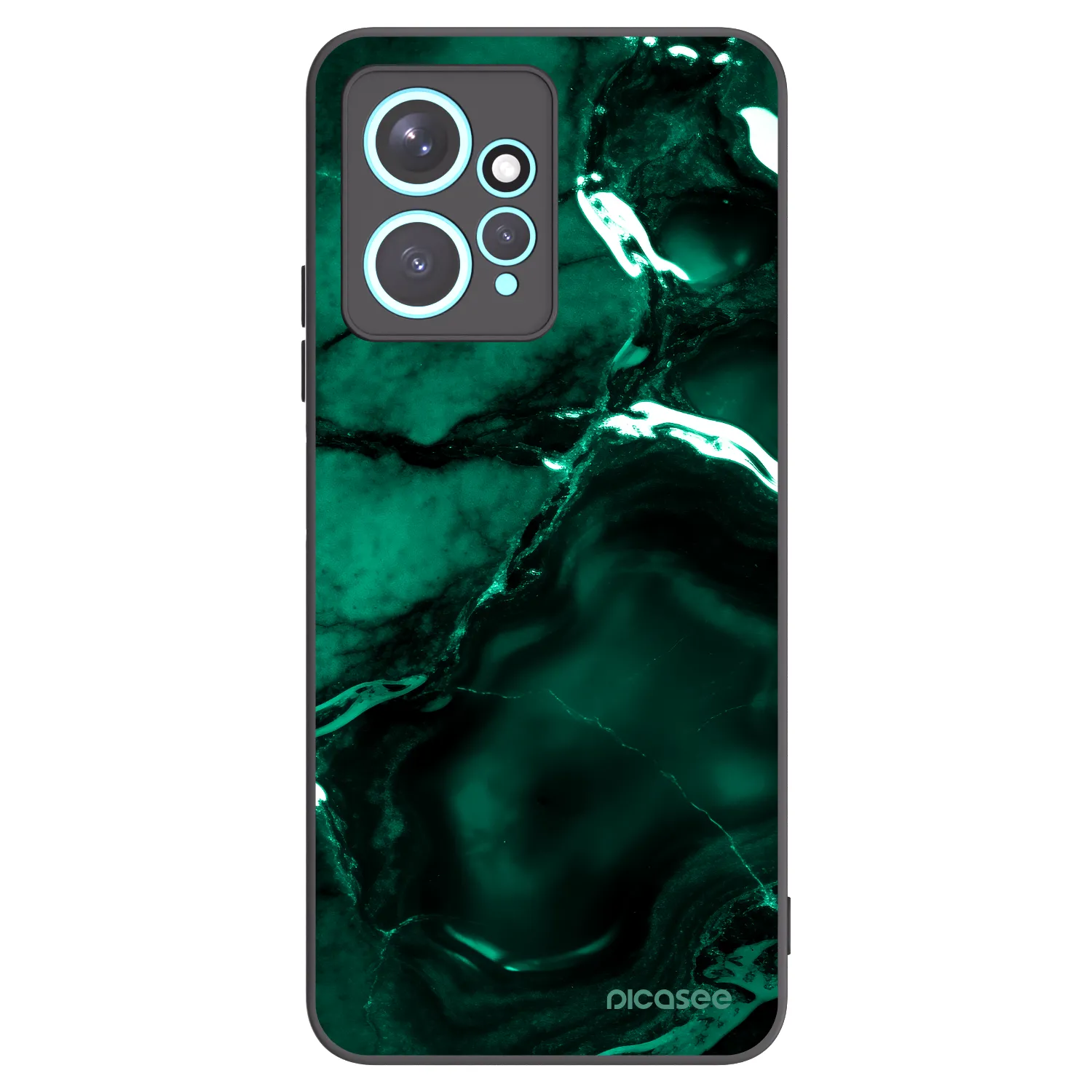 Picasee husă neagră din silicon pentru Xiaomi Redmi Note 12 4G - Dark emerald