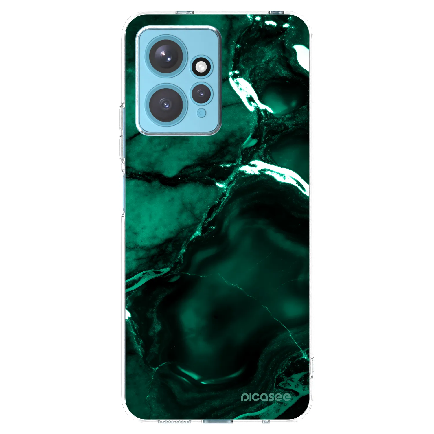 Picasee husă transparentă din silicon pentru Xiaomi Redmi Note 12 4G - Dark emerald