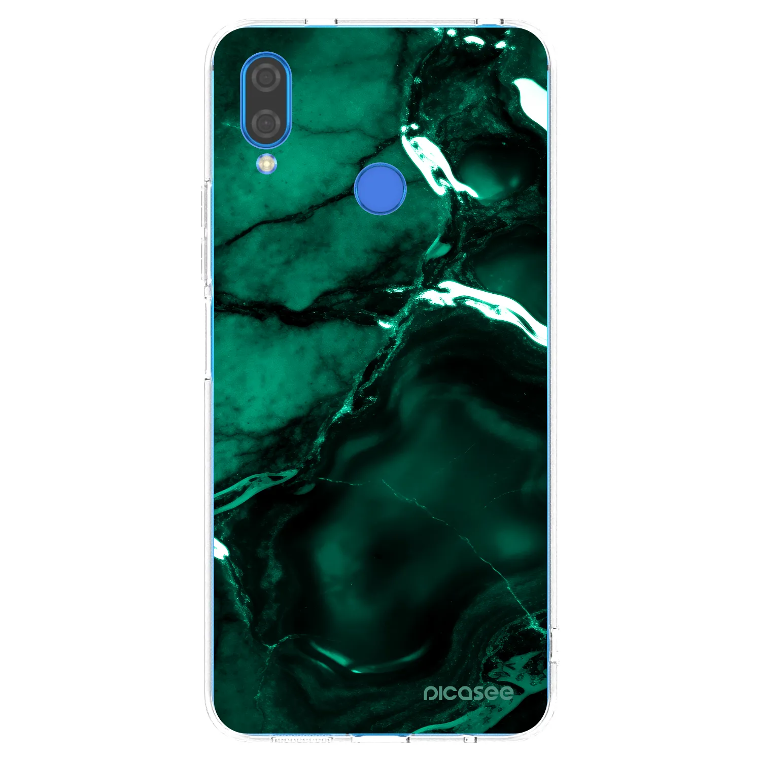 Picasee husă transparentă din silicon pentru Huawei Nova 3 - Dark emerald