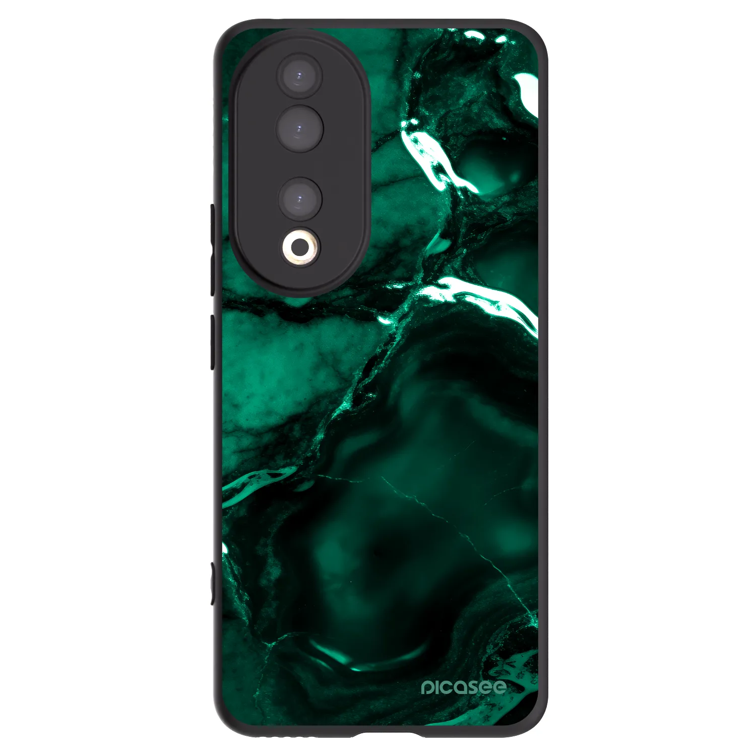 Picasee husă neagră din silicon pentru Honor 90 5G - Dark emerald