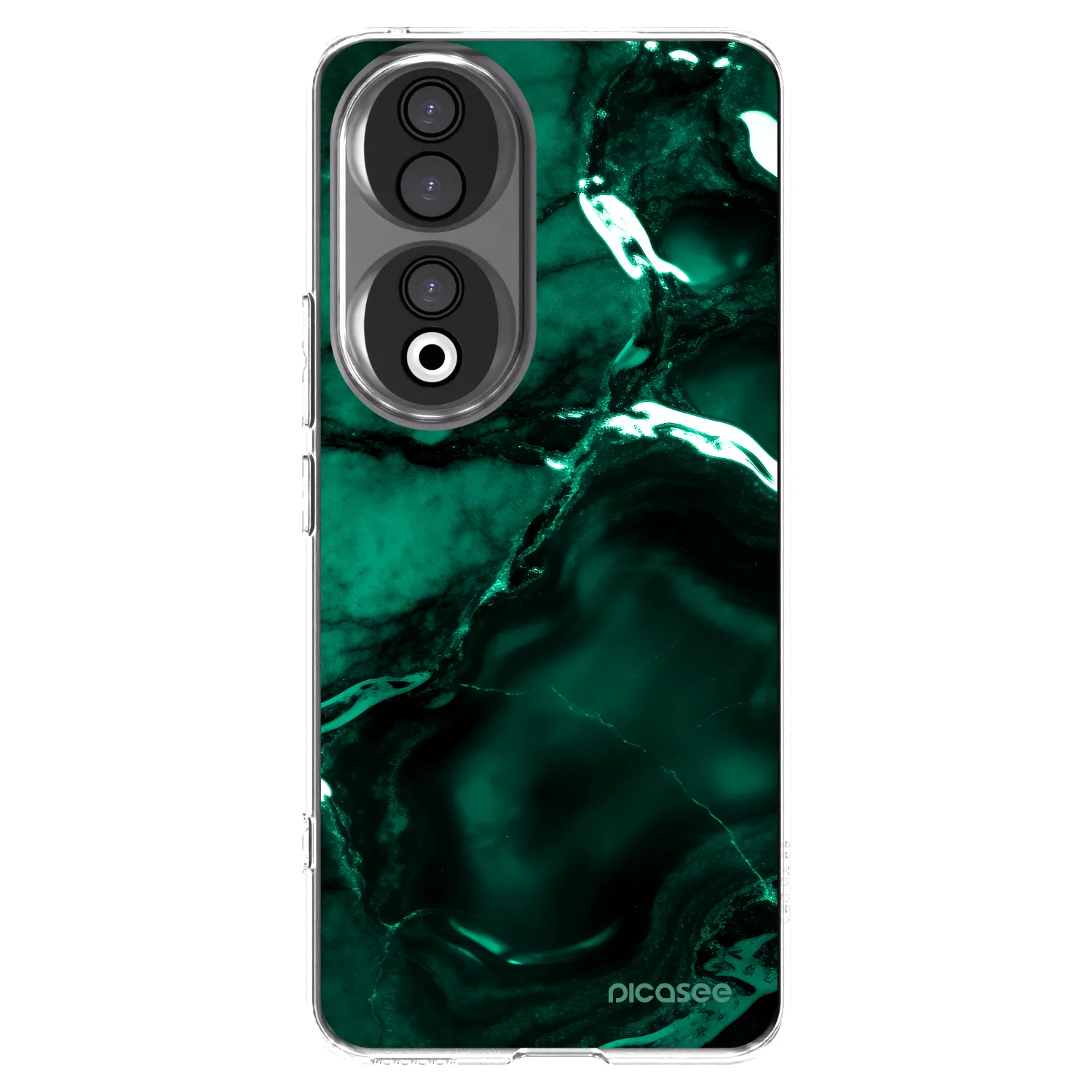 Picasee husă transparentă din silicon pentru Honor 90 5G - Dark emerald