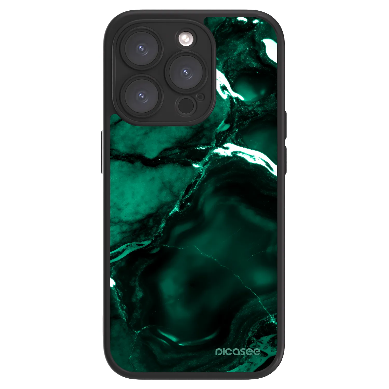 Picasee ULTIMATE CASE pentru Apple iPhone 15 Pro - Dark emerald