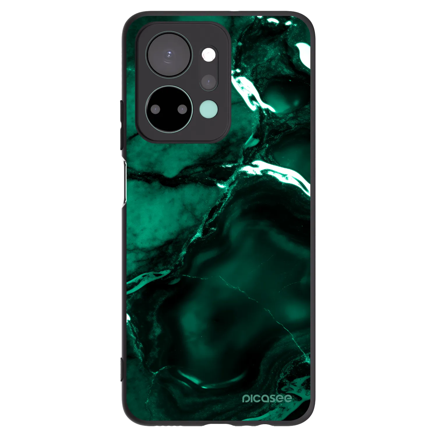 Picasee husă neagră din silicon pentru Honor X7a - Dark emerald