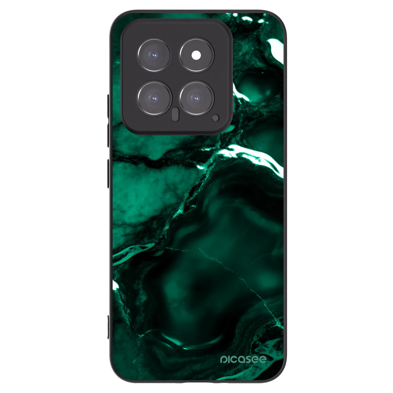 Picasee husă neagră din silicon pentru Xiaomi 14 - Dark emerald