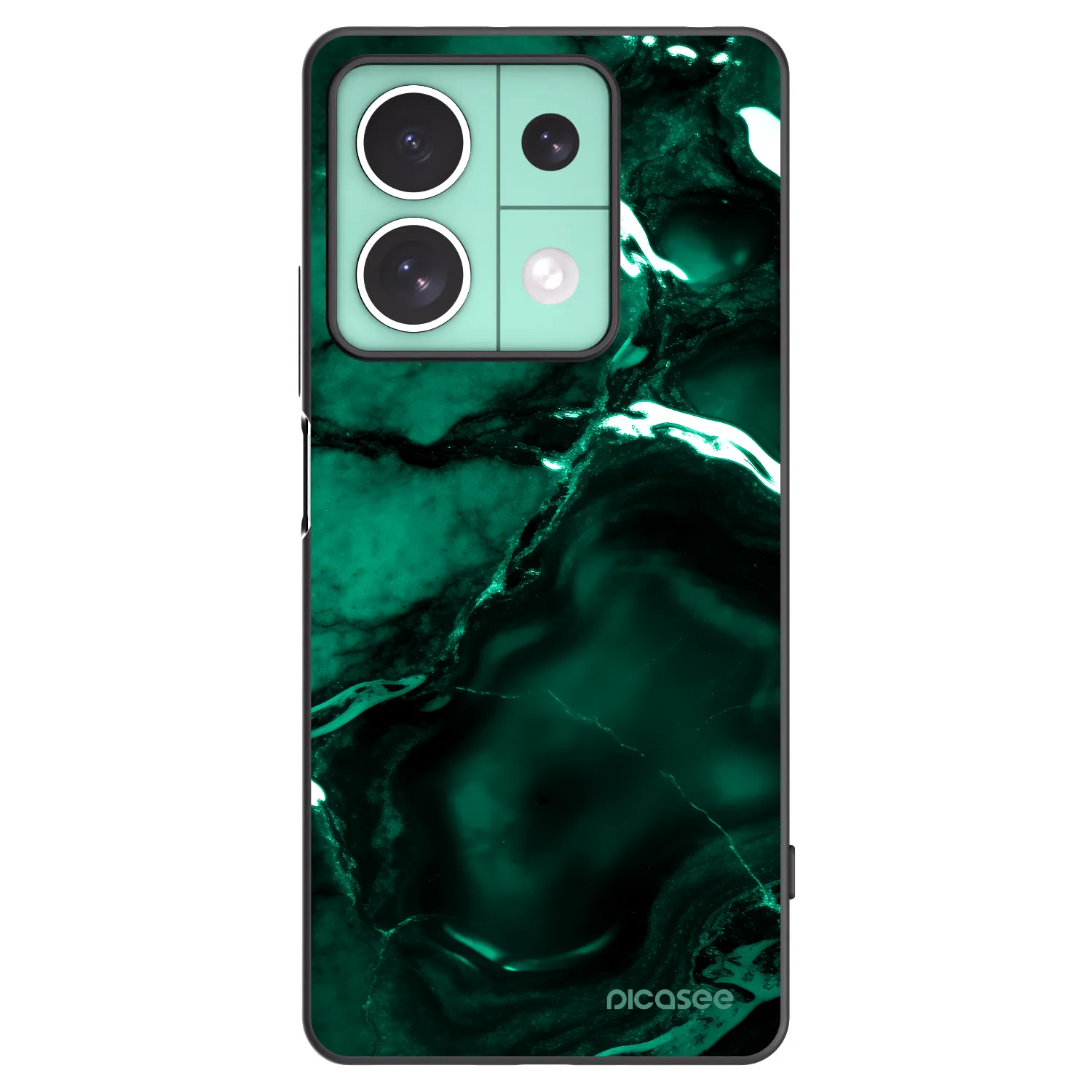 Picasee husă neagră din silicon pentru Xiaomi Redmi Note 13 5G - Dark emerald