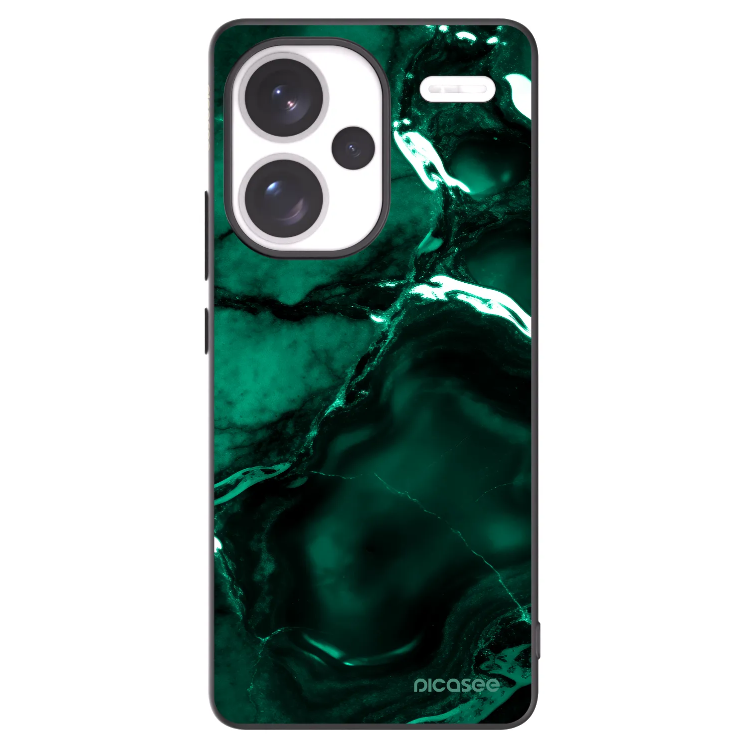 Picasee husă neagră din silicon pentru Xiaomi Redmi Note 13 Pro+ 5G - Dark emerald