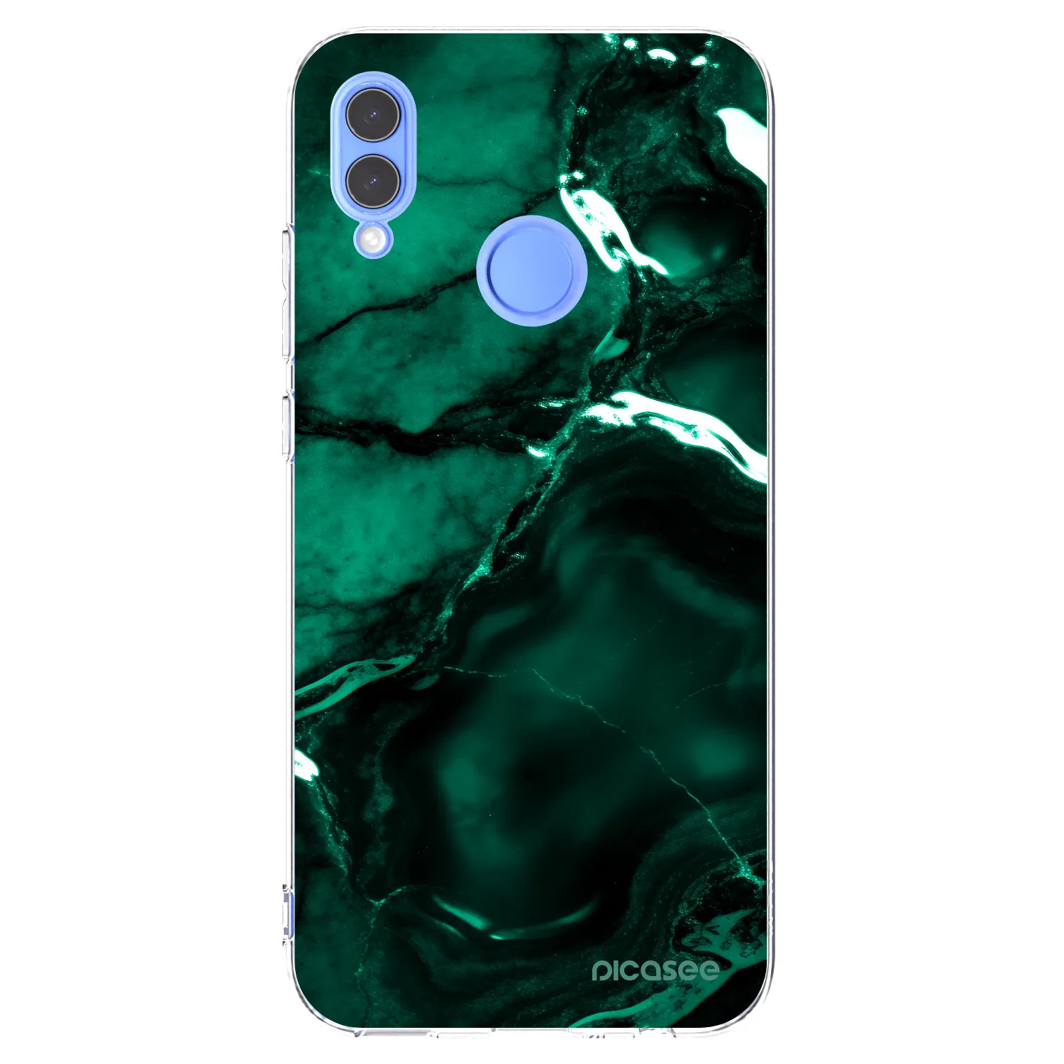 Picasee husă transparentă din silicon pentru Honor 10 Lite - Dark emerald