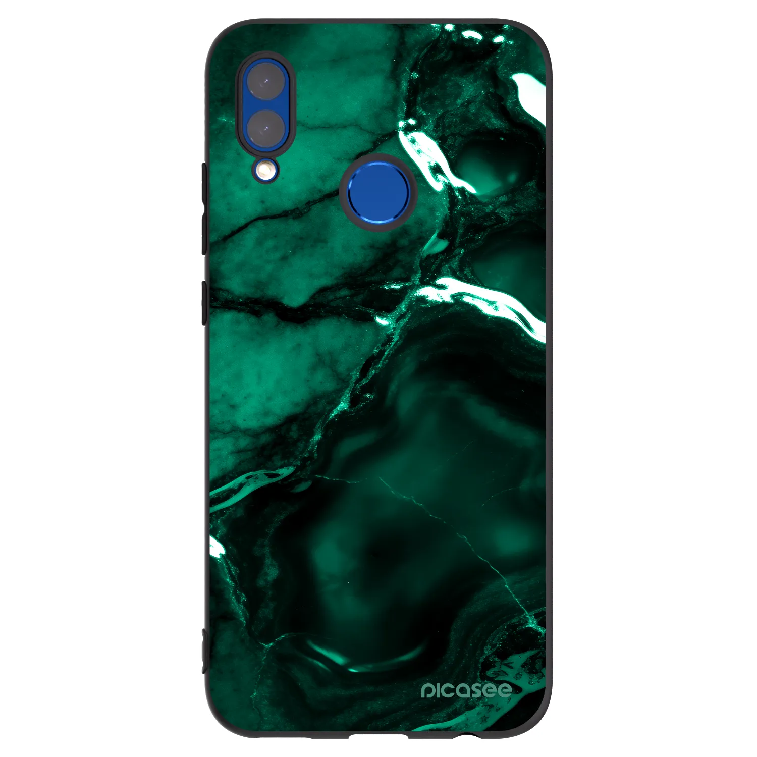 Picasee husă neagră din silicon pentru Honor 10 Lite - Dark emerald