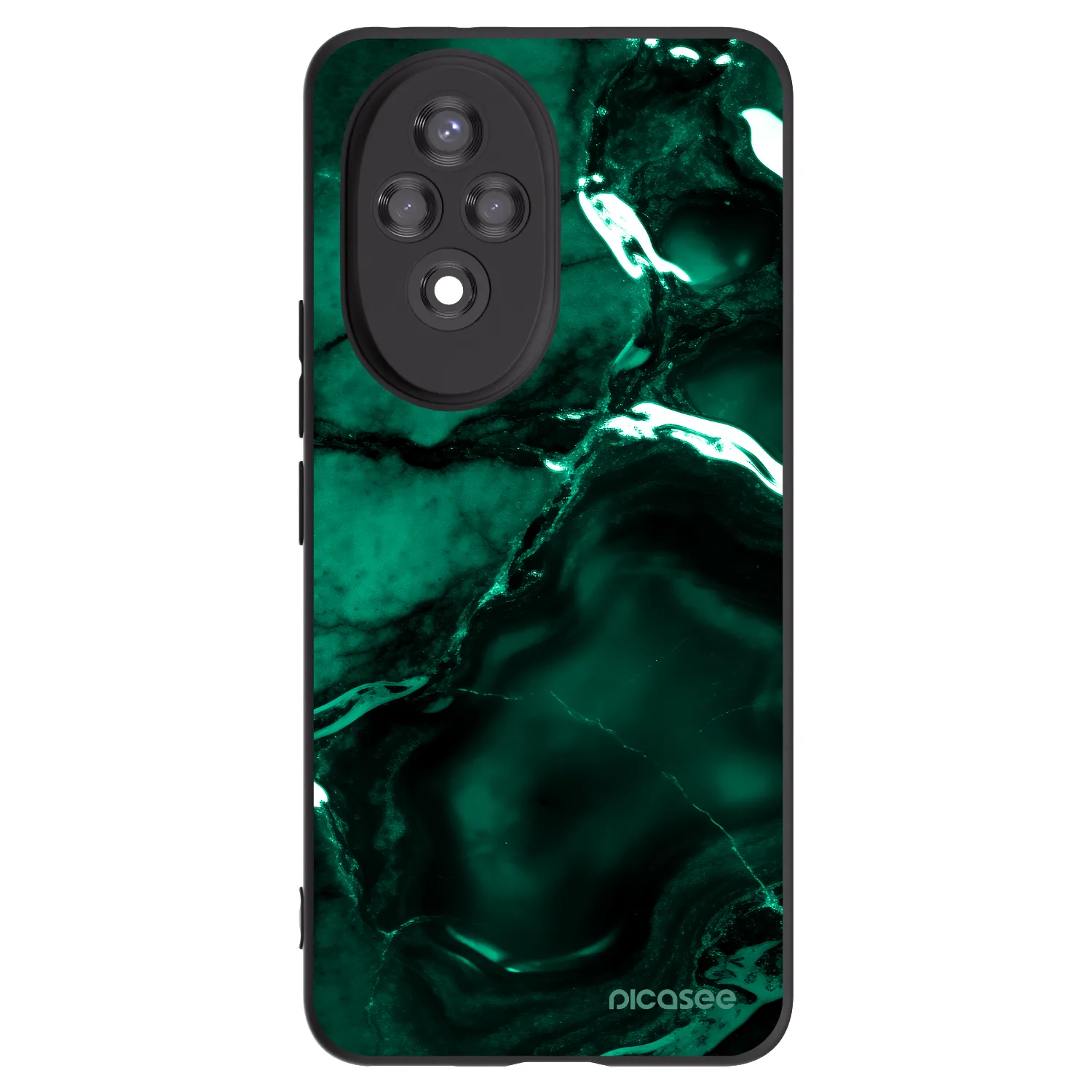 Picasee husă neagră din silicon pentru Honor 200 5G - Dark emerald