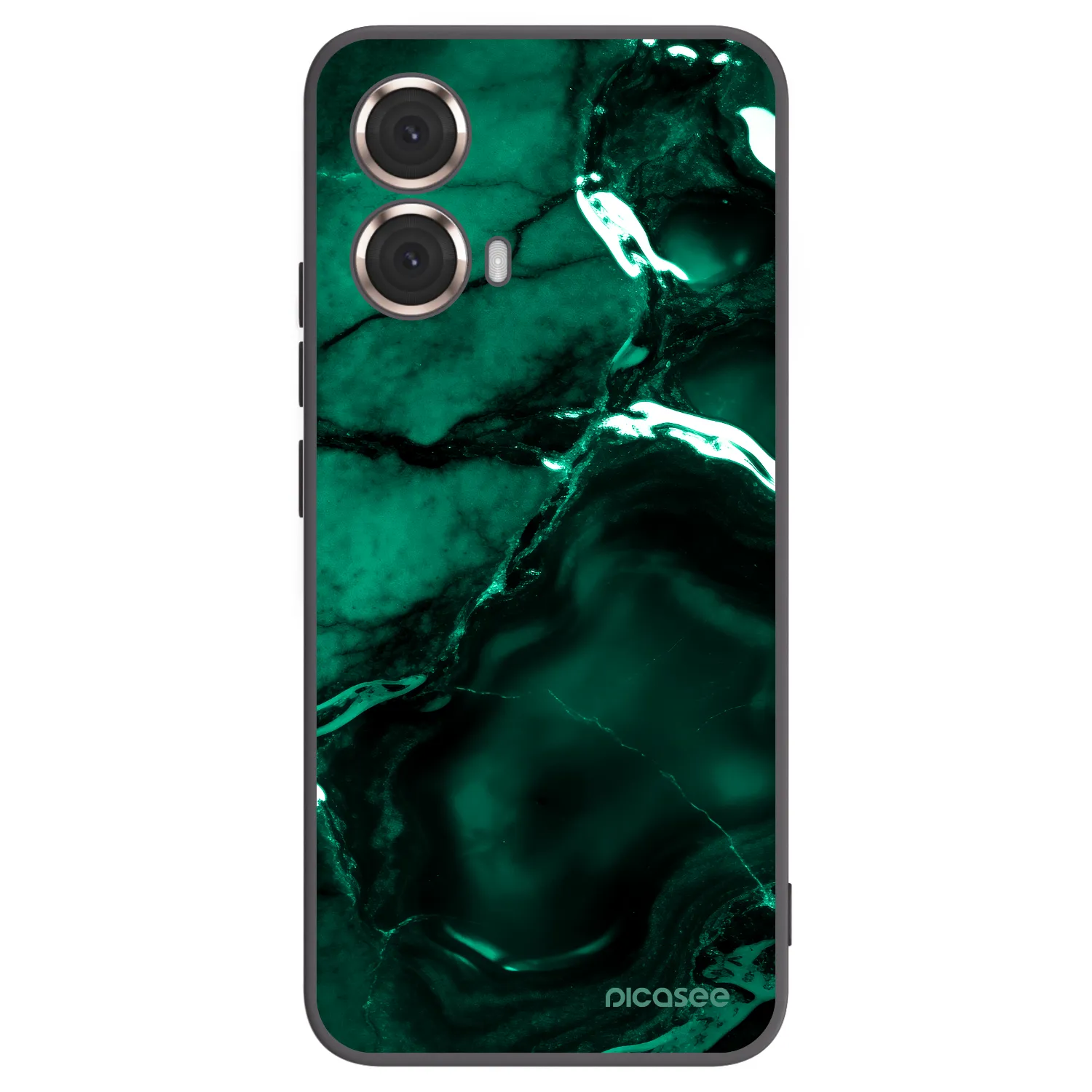 Picasee husă neagră din silicon pentru Motorola Moto G85 - Dark emerald