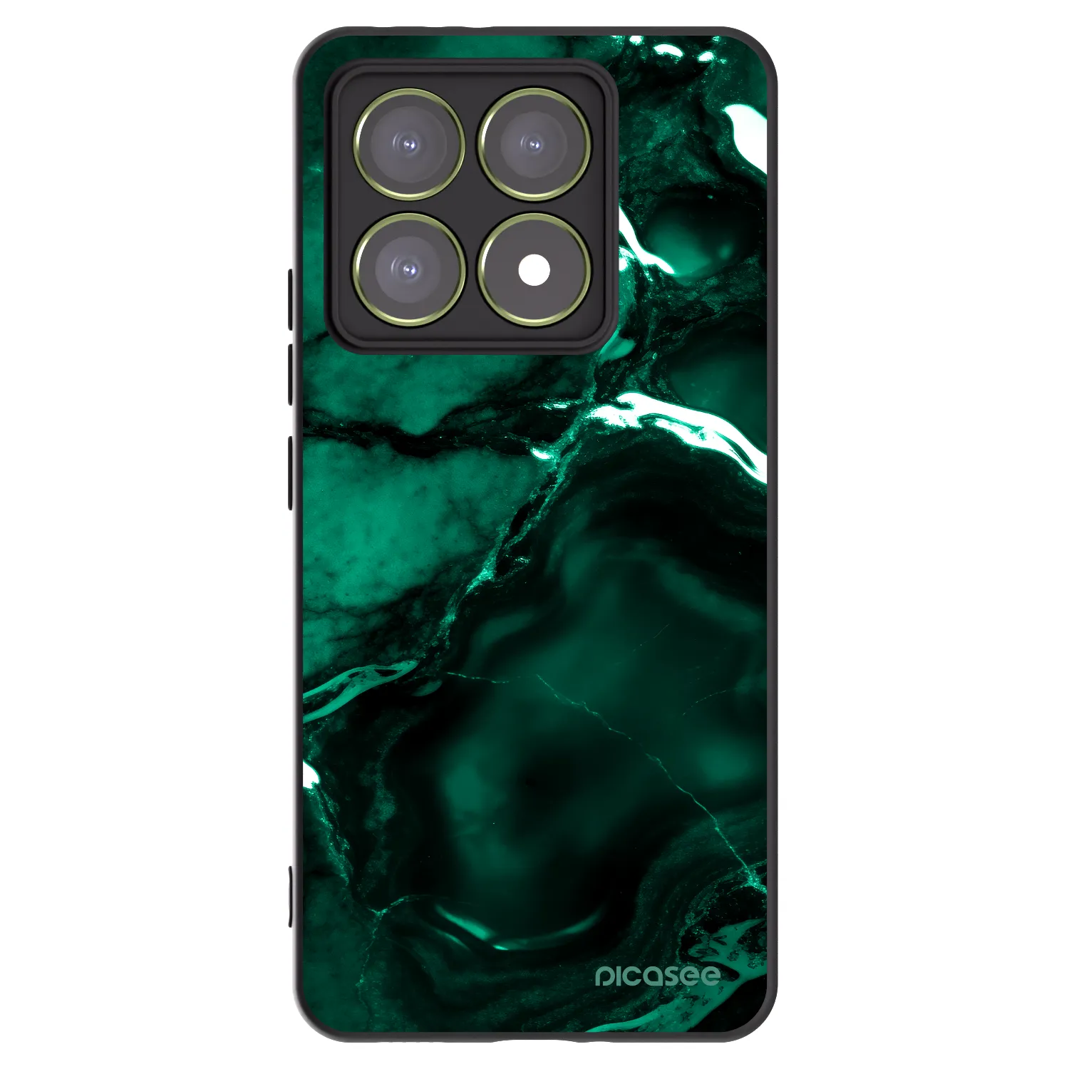 Picasee husă neagră din silicon pentru Xiaomi 14T - Dark emerald