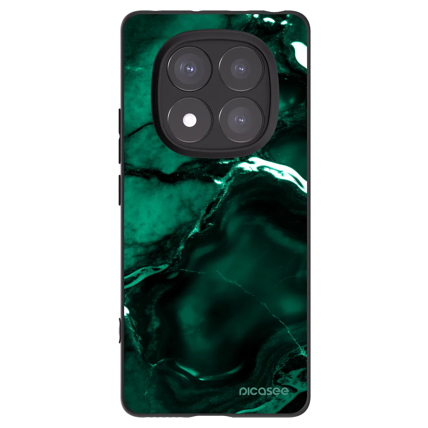 Picasee husă neagră din silicon pentru Xiaomi Redmi Note 14 Pro+ 5G - Dark emerald