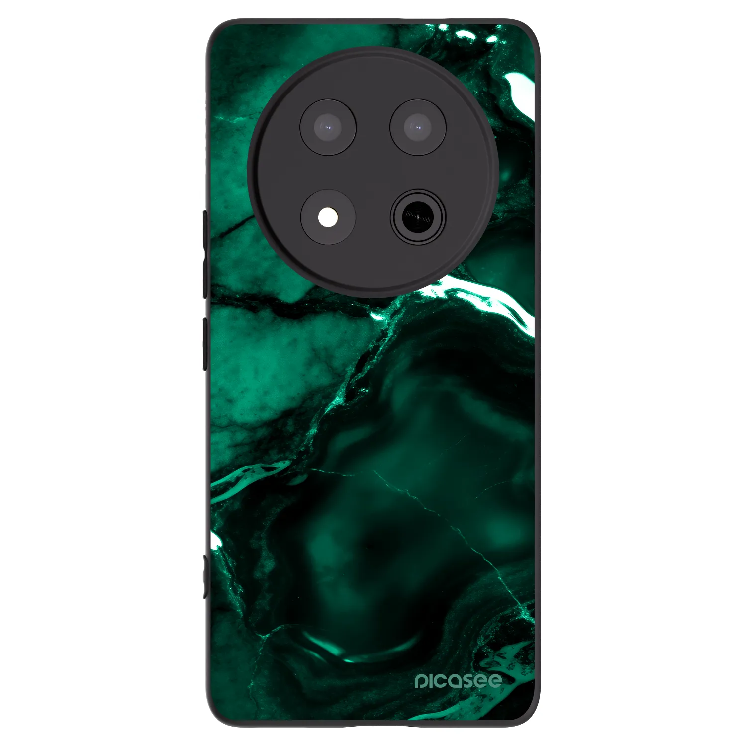 Picasee husă neagră din silicon pentru Honor Magic7 Lite 5G - Dark emerald