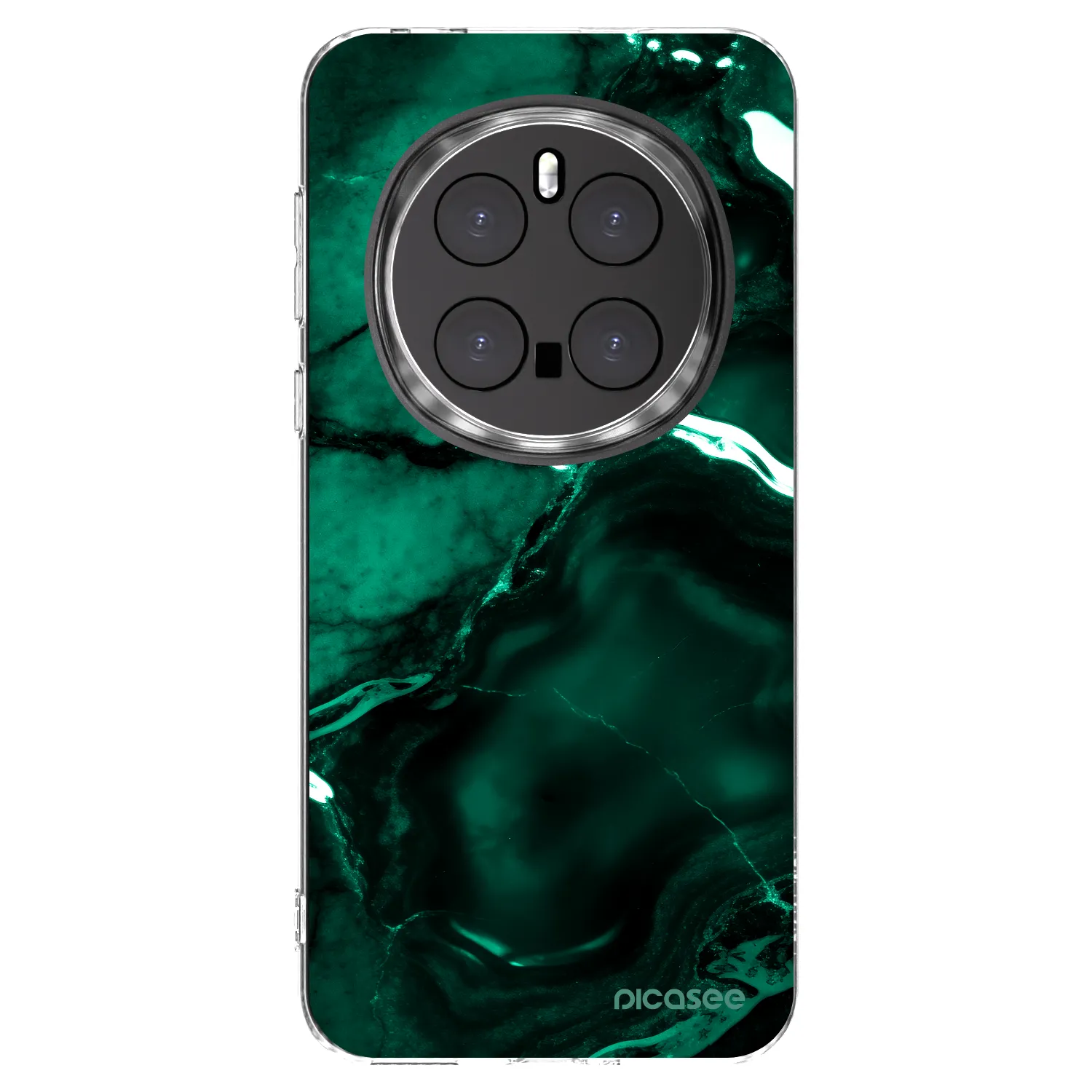Picasee husă transparentă din silicon pentru Honor Magic7 Pro 5G - Dark emerald