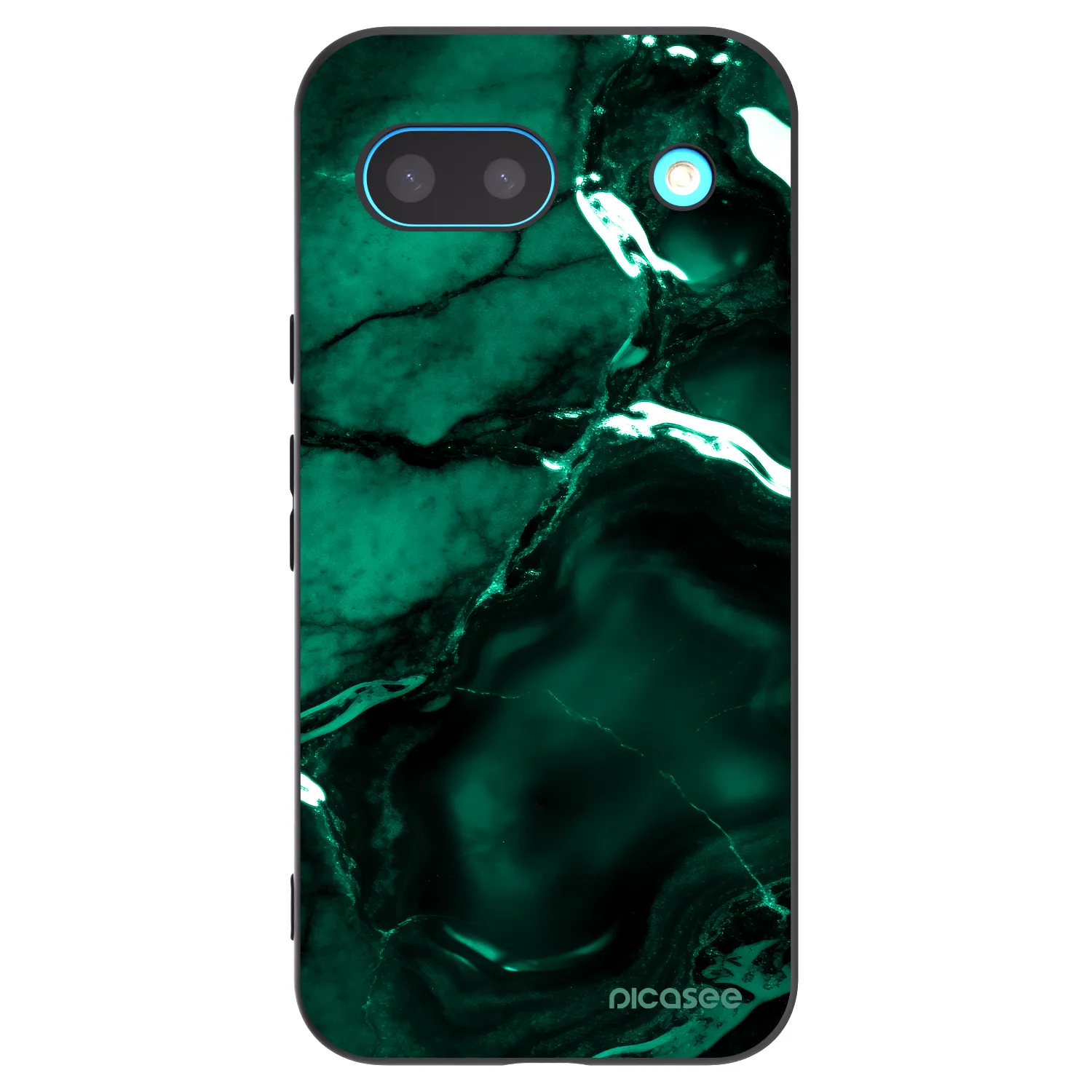 Picasee husă neagră din silicon pentru Google Pixel 8 - Dark emerald