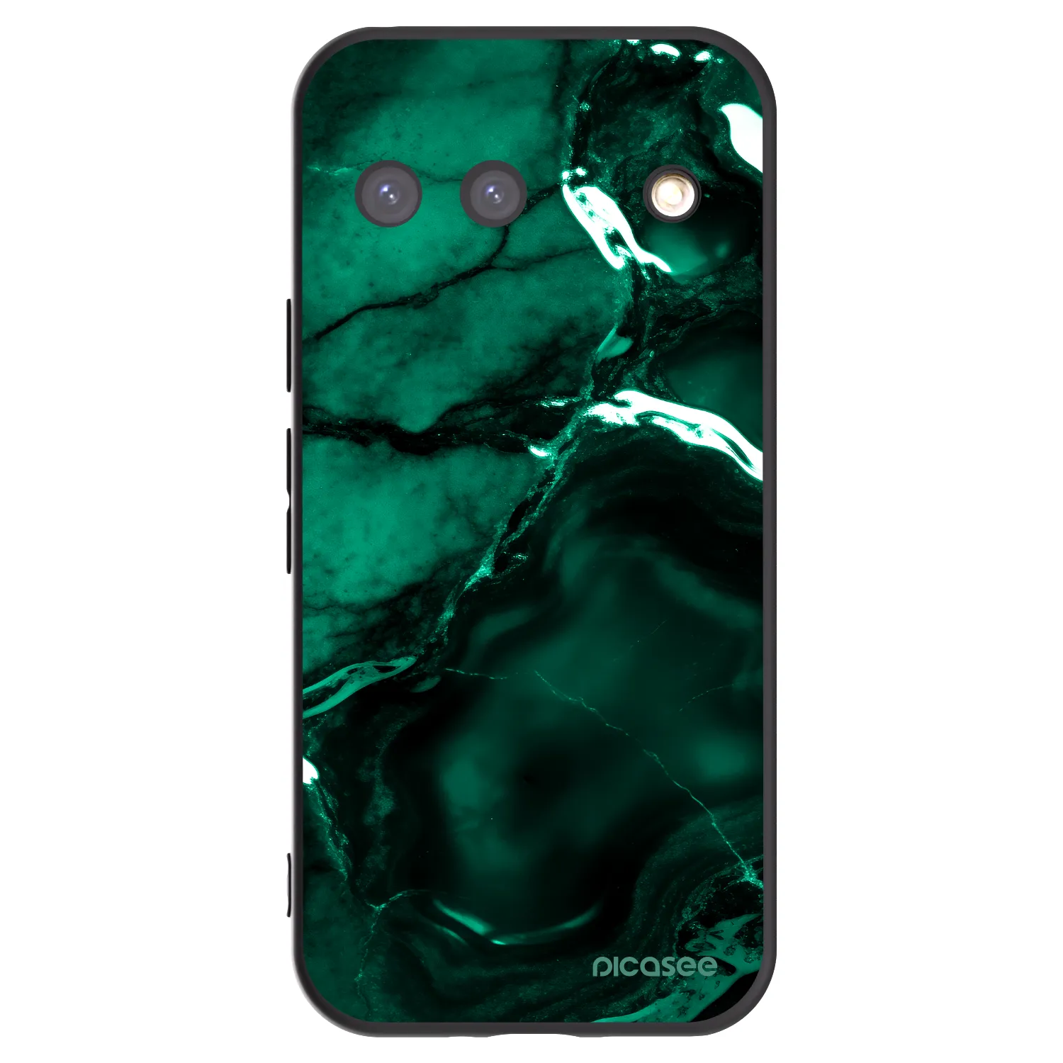 Picasee husă neagră din silicon pentru Google Pixel 9 - Dark emerald