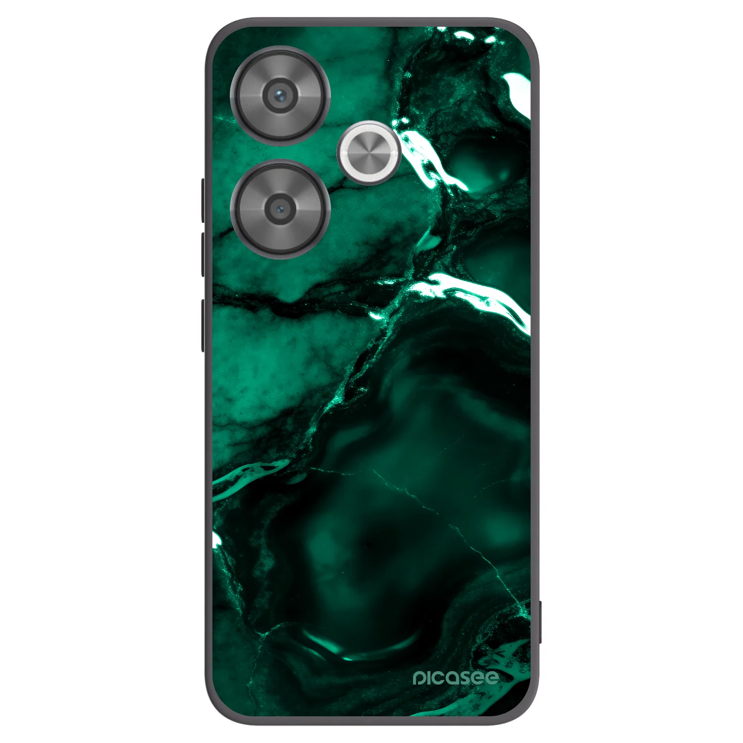 Picasee husă neagră din silicon pentru Xiaomi Poco F6 - Dark emerald