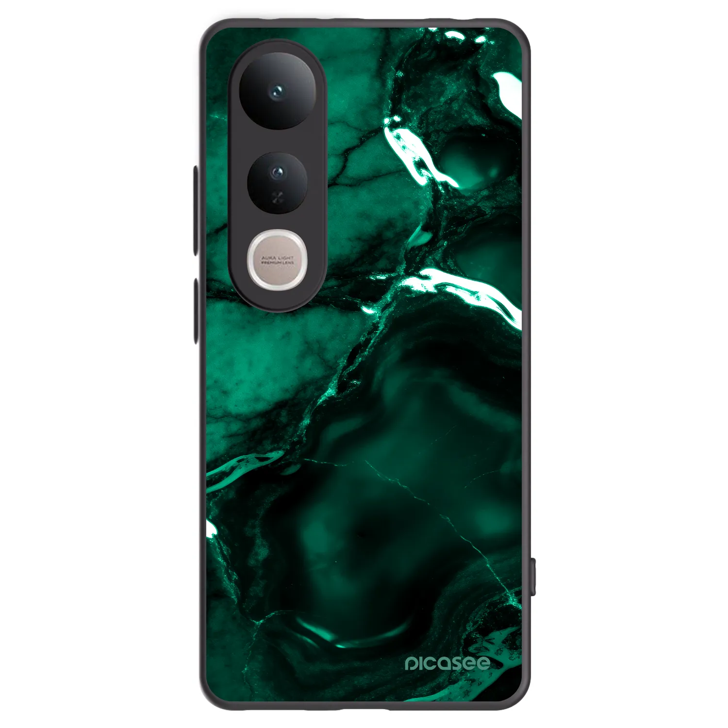 Picasee husă neagră din silicon pentru Vivo V50 Lite 5G - Dark emerald