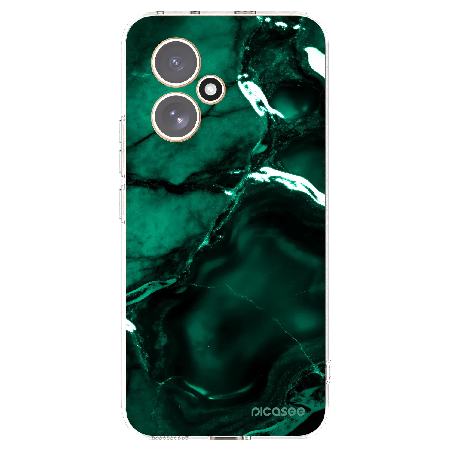 Picasee husă transparentă din silicon pentru Honor 400 5G - Dark emerald
