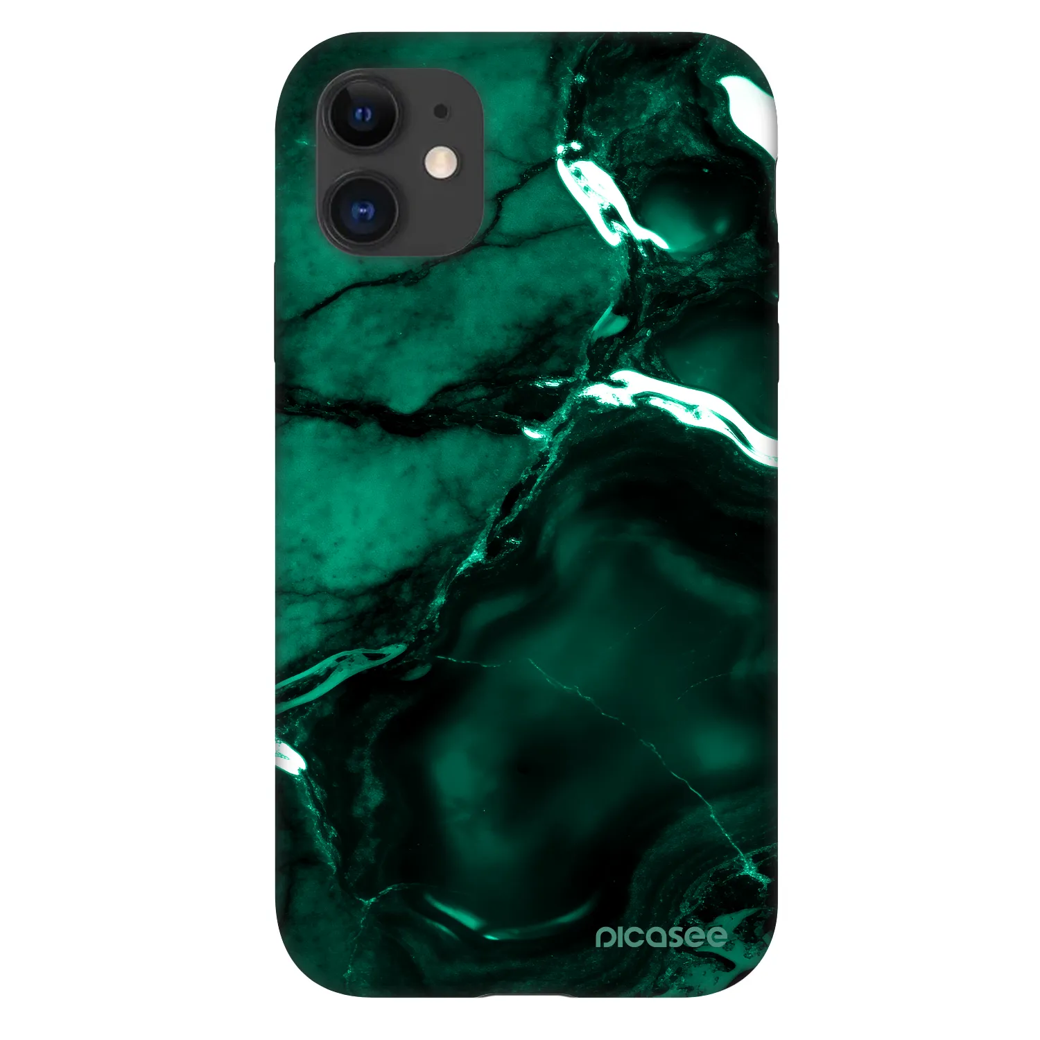 Picasee Fashion Case pentru Apple iPhone 11 - Dark emerald
