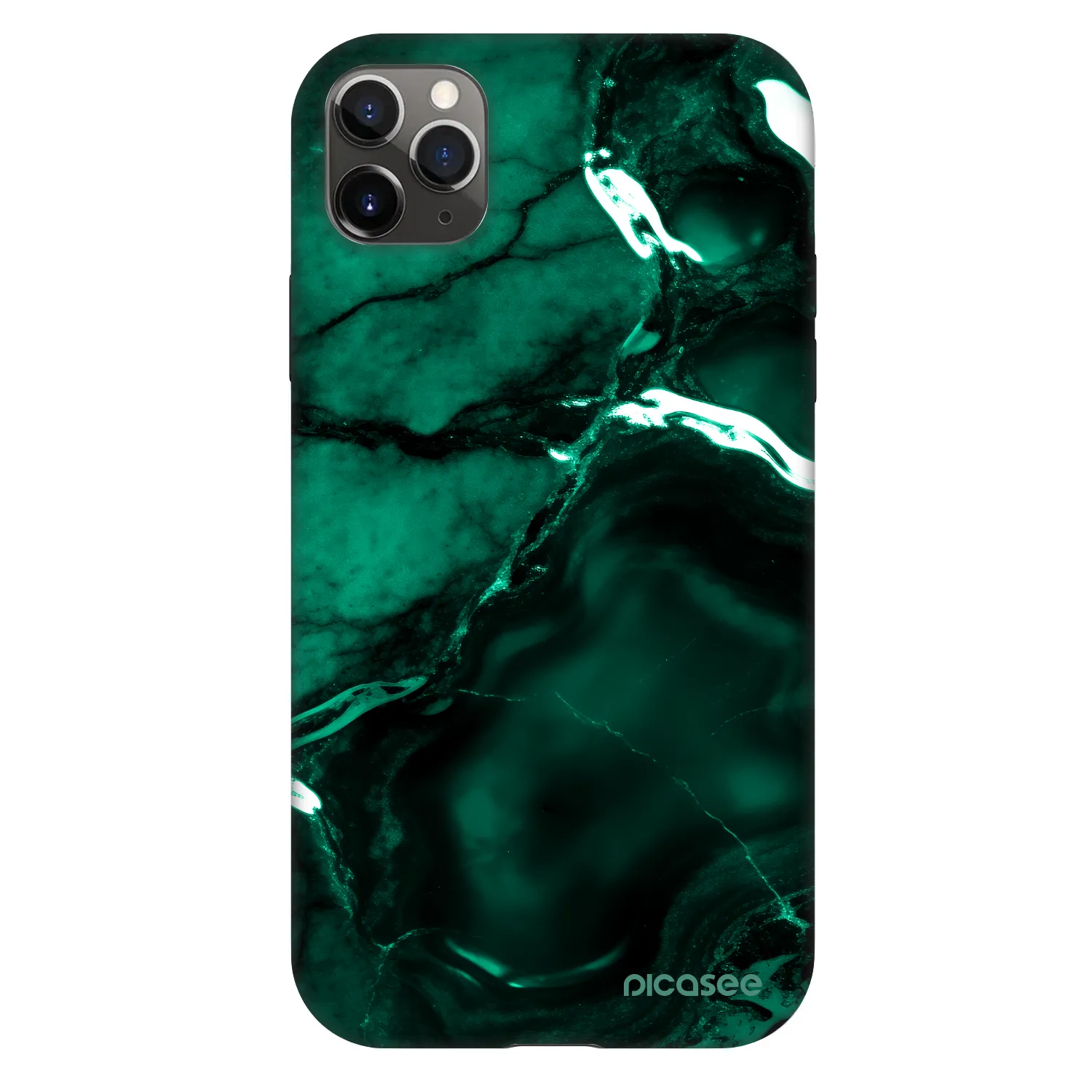 Picasee Fashion Case pentru Apple iPhone 11 Pro Max - Dark emerald