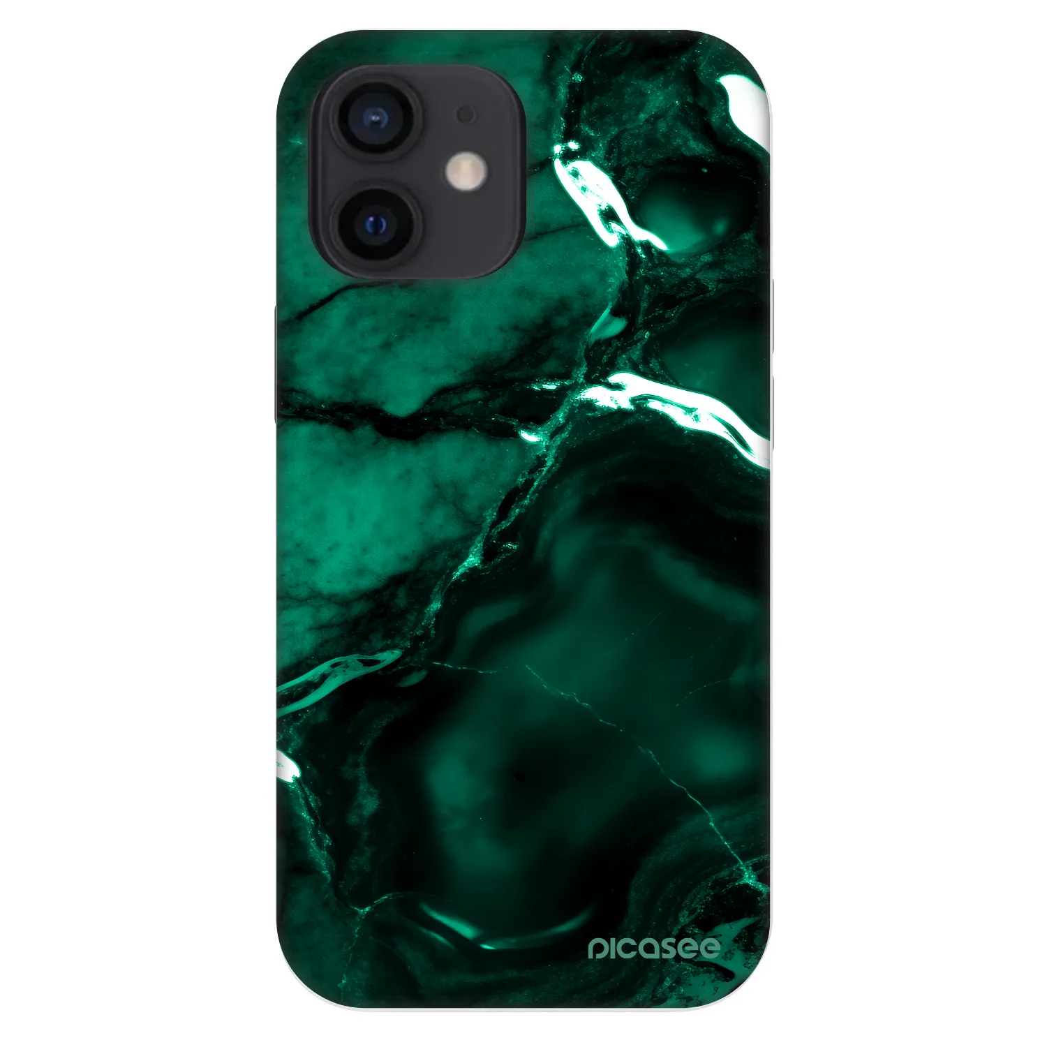 Picasee Fashion Case pentru Apple iPhone 12 mini - Dark emerald