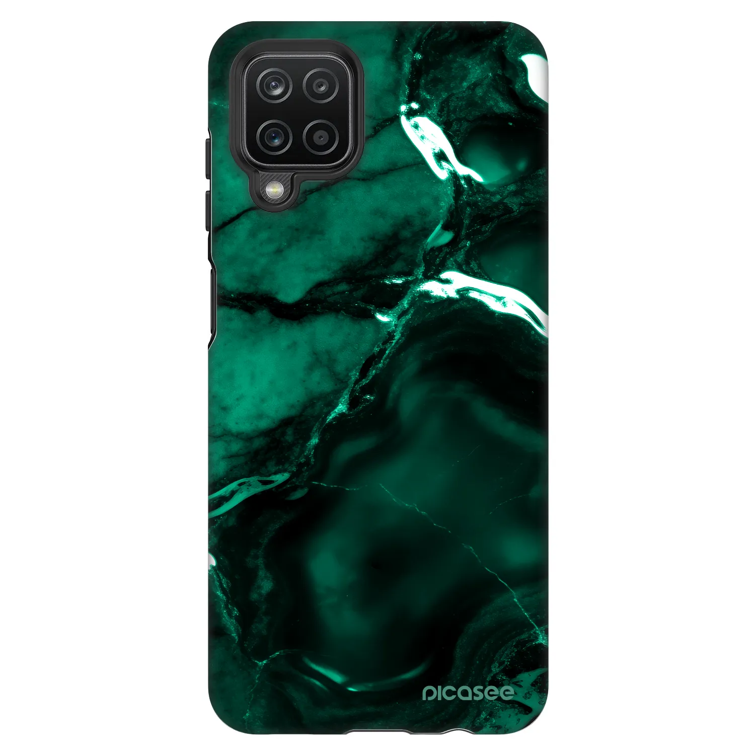 Picasee Fashion Case pentru Samsung Galaxy A12 A125F - Dark emerald