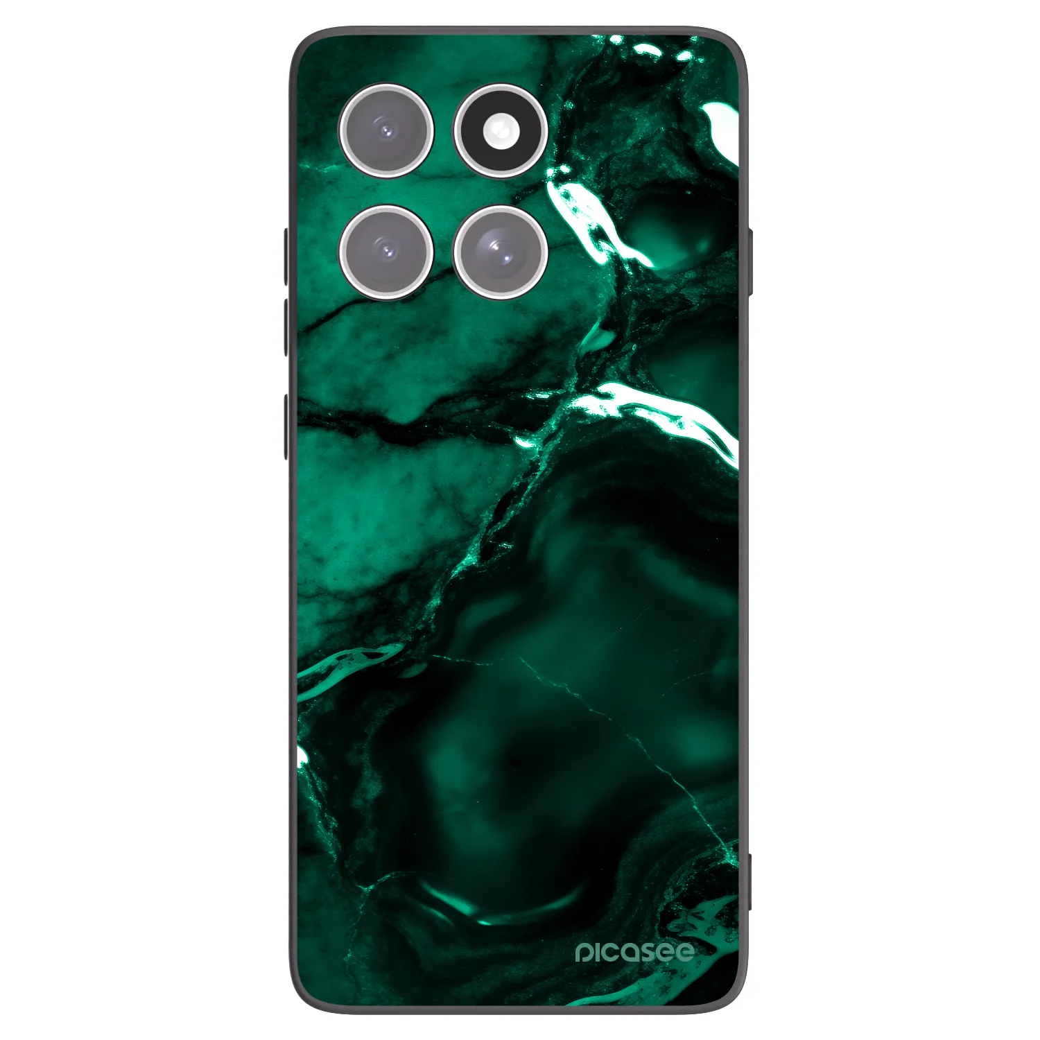 Picasee husă neagră din silicon pentru Motorola Edge 60 Pro - Dark emerald