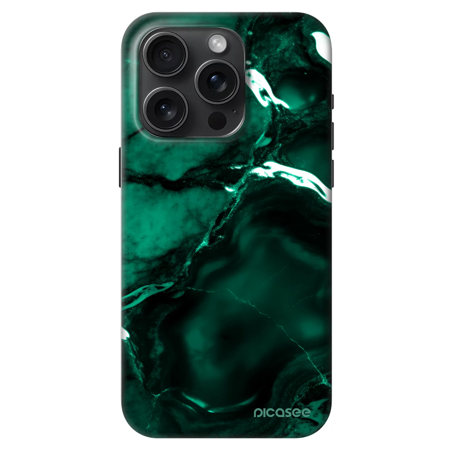 Picasee Fashion Case MagSafe pentru Apple iPhone 15 Pro - Dark emerald