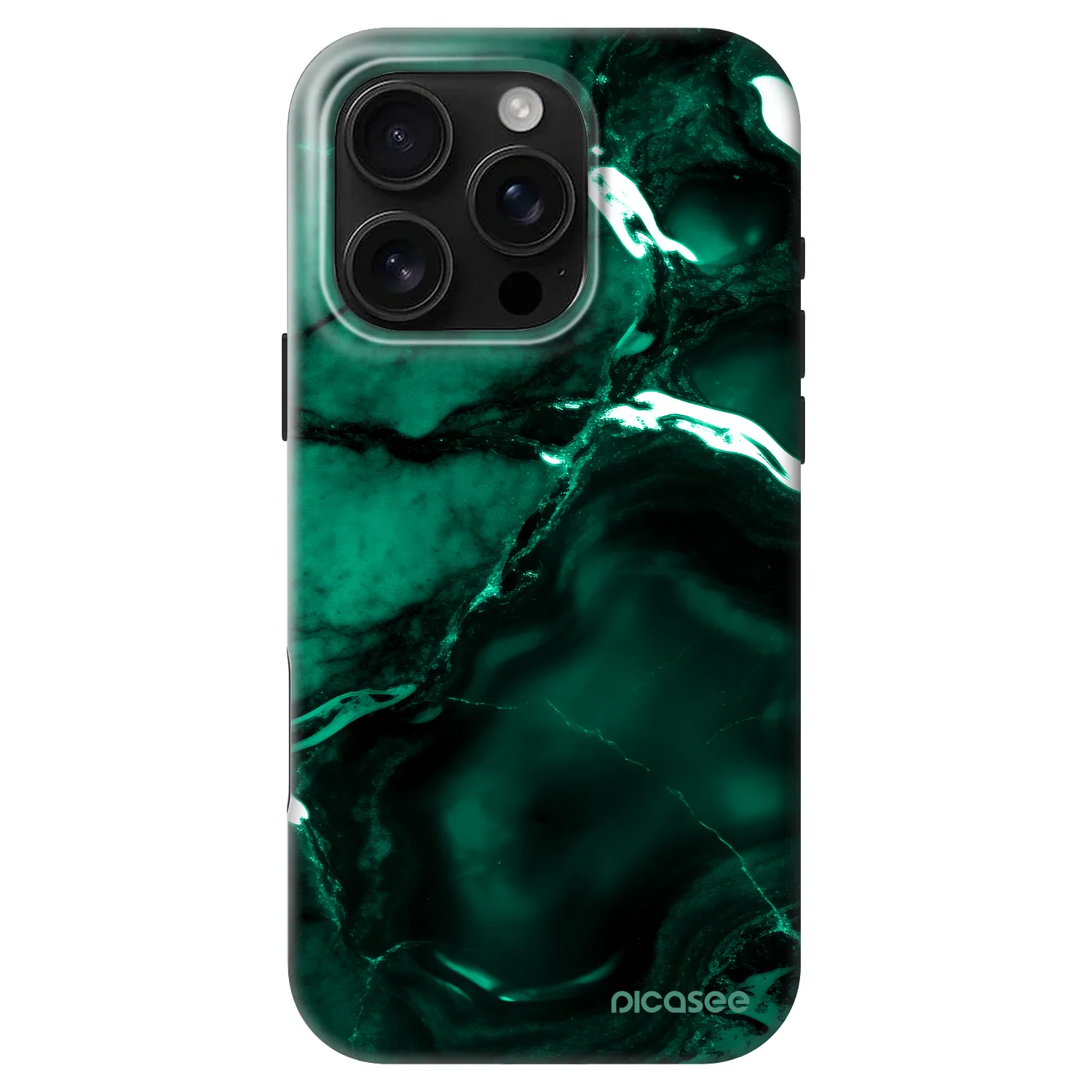 Picasee Fashion Case MagSafe pentru Apple iPhone 16 Pro - Dark emerald