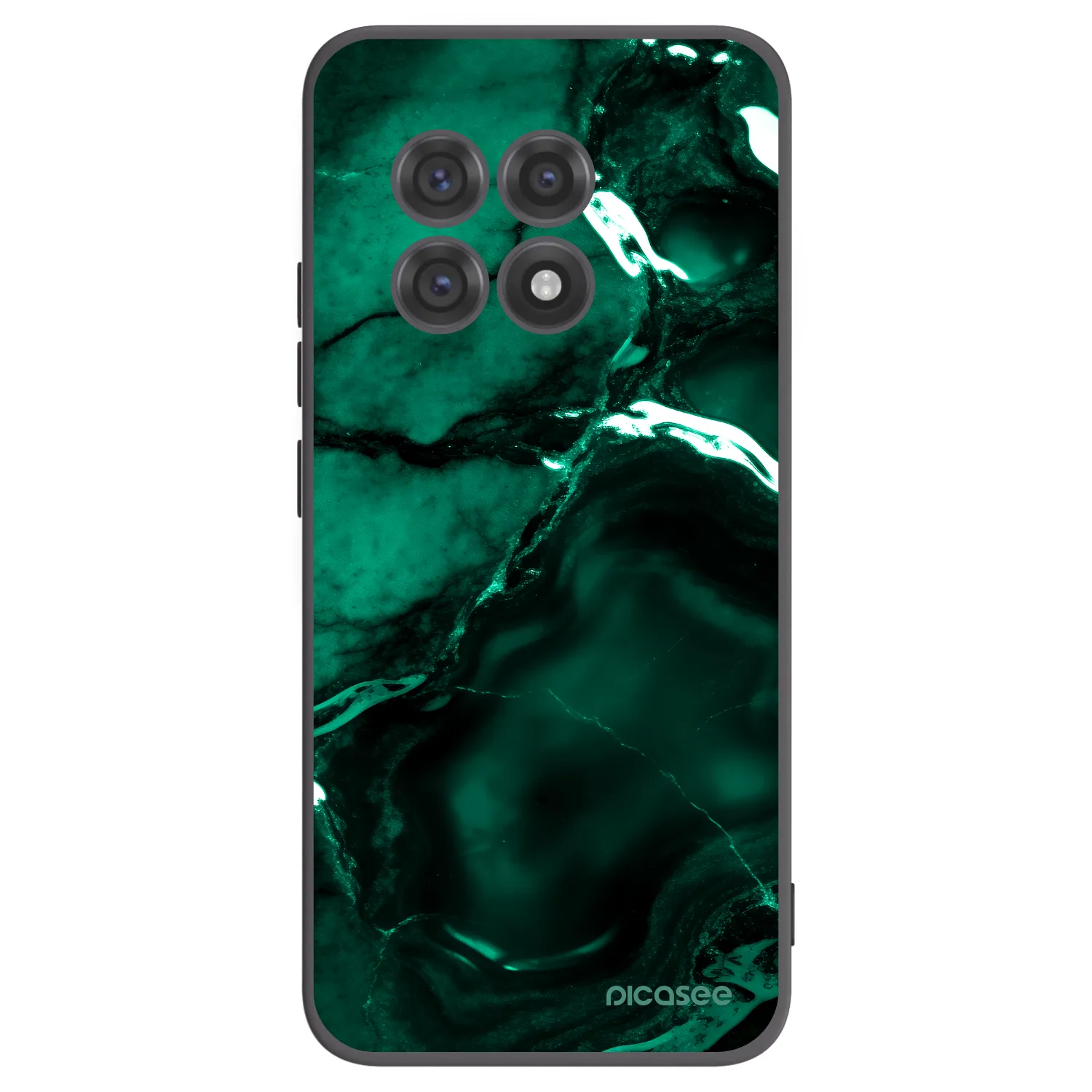 Picasee husă neagră din silicon pentru OnePlus 13R 5G - Dark emerald