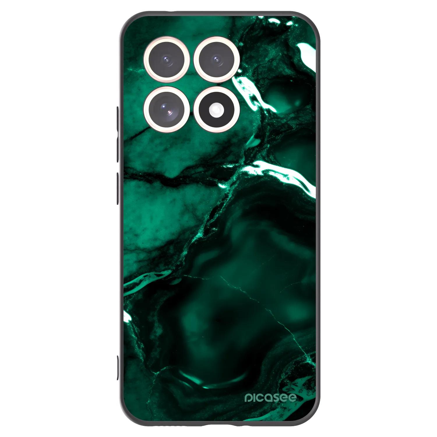 Picasee husă neagră din silicon pentru Xiaomi 15T - Dark emerald